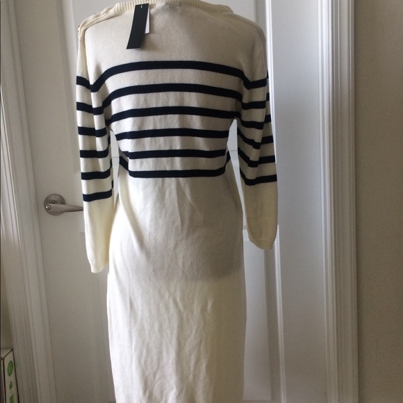 Striped Shift Sweater Dress - Picture 4 of 5